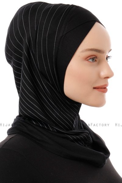 Babe Cross - Schwarz & Hellgrau One-Piece Al Amira Hijab