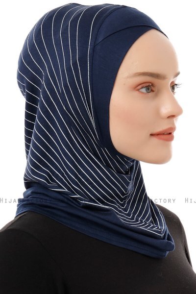 Babe Cross - Navy Blau One-Piece Al Amira Hijab