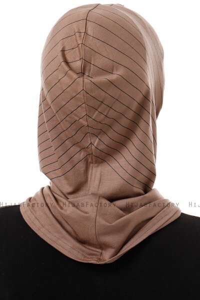 Babe Cross - Dunkeltaupe One-Piece Al Amira Hijab
