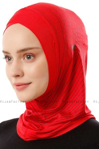 Babe Cross - Rot One-Piece Al Amira Hijab