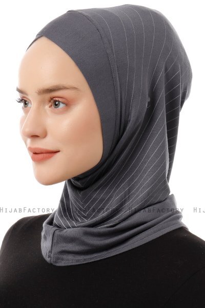 Babe Cross - Dunkelgrau One-Piece Al Amira Hijab