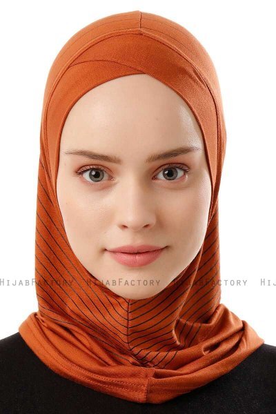 Babe Cross - Ziegelrot One-Piece Al Amira Hijab