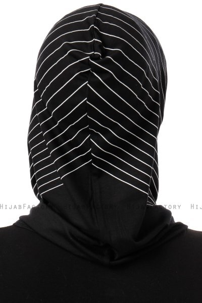 Babe Plain - Schwarz & Weiß One-Piece Al Amira Hijab