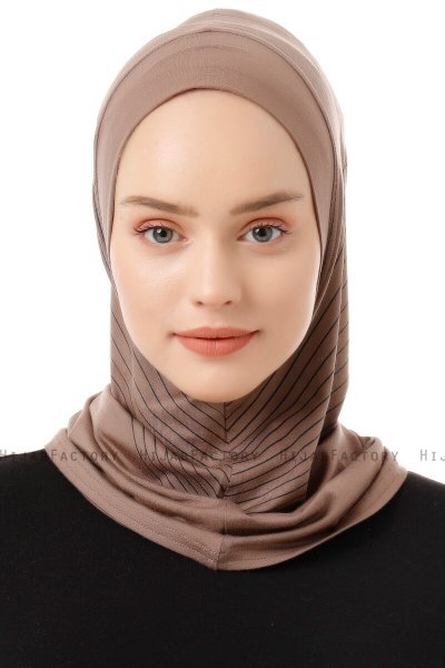 Babe Plain - Dunkeltaupe One-Piece Al Amira Hijab