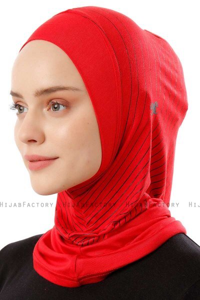 Babe Plain - Rot One-Piece Al Amira Hijab