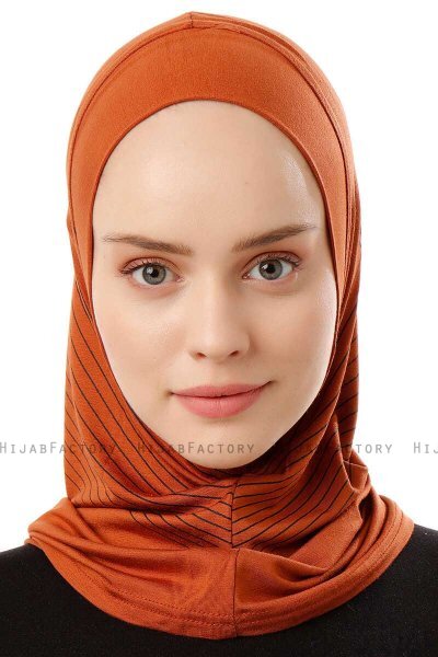 Babe Plain - Ziegelrot One-Piece Al Amira Hijab