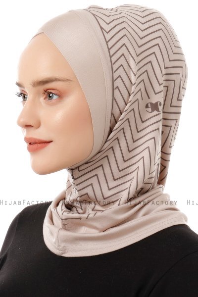 Silva Cross - Helltaupe One-Piece Al Amira Hijab