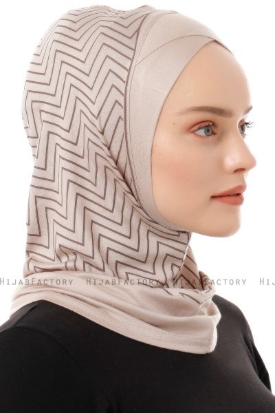 Silva Cross - Helltaupe One-Piece Al Amira Hijab