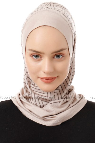 Silva Plain - Helltaupe One-Piece Al Amira Hijab