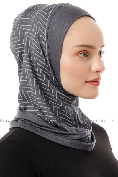 Silva Plain - Dunkelgrau One-Piece Al Amira Hijab