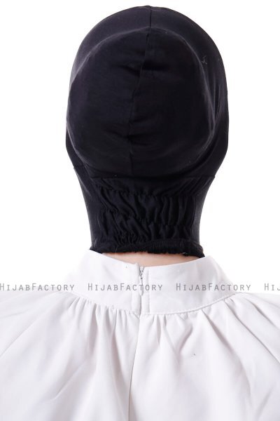 Elnara - Schwarz Cross Hijab Untertuch