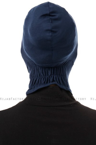 Elnara - Navy Blau Cross Hijab Untertuch
