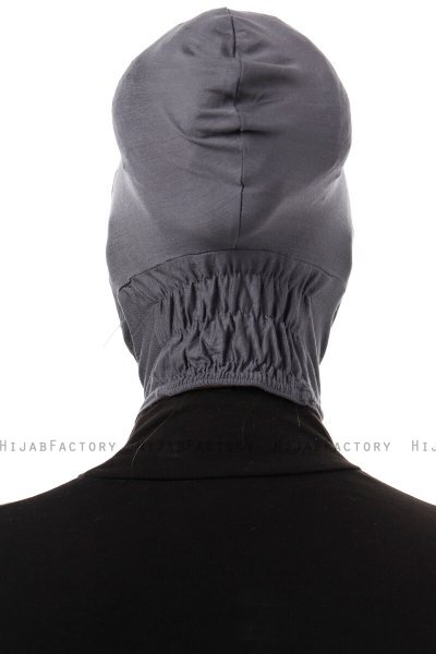 Elnara - Dunkelgrau Cross Hijab Untertuch