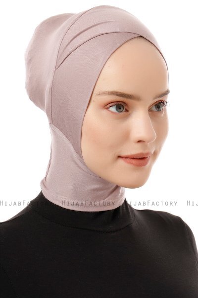 Elnara - Steingrau Cross Hijab Untertuch