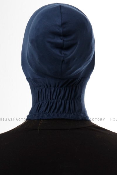 Elnara - Navy Blau Plain Hijab Untertuch
