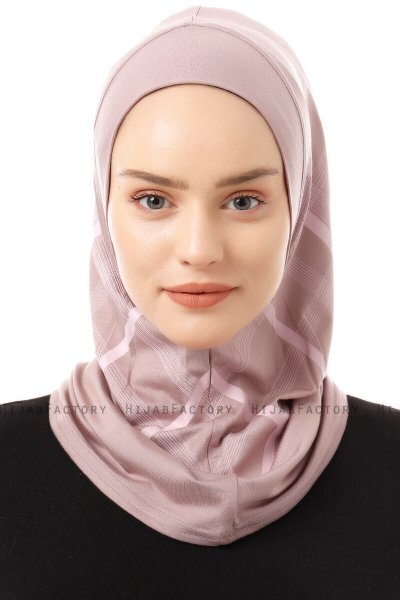Ekose Plain - Steingrau One-Piece Al Amira Hijab