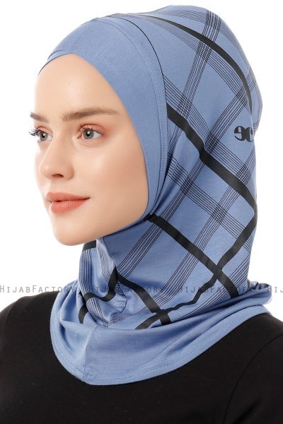 Ekose Cross - Indigo One-Piece Al Amira Hijab