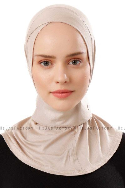 Ceren - Helltaupe Praktisch Viscose Hijab