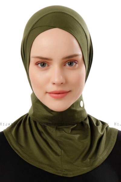 Ceren - Khaki Praktisch Viscose Hijab