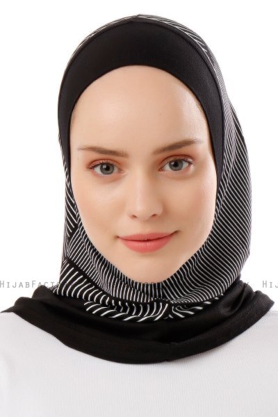 Wind Plain - Schwarz & Weiß One-Piece Al Amira Hijab