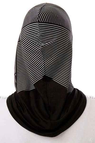 Wind Plain - Schwarz & Weiß One-Piece Al Amira Hijab