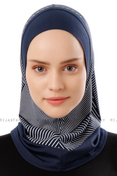 Wind Plain - Navy Blau One-Piece Al Amira Hijab