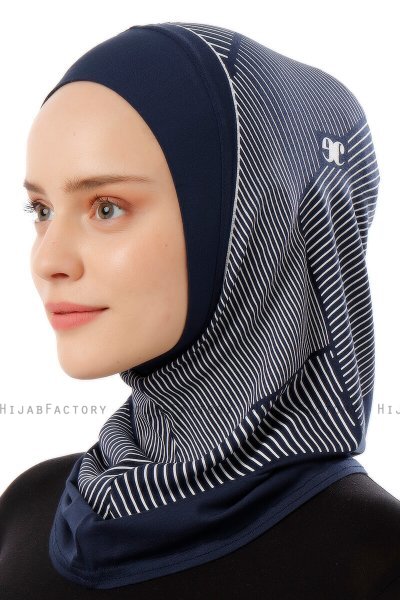 Wind Plain - Navy Blau One-Piece Al Amira Hijab