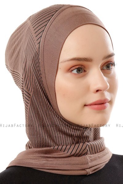 Wind Plain - Dunkeltaupe One-Piece Al Amira Hijab