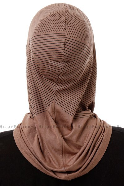 Wind Plain - Dunkeltaupe One-Piece Al Amira Hijab