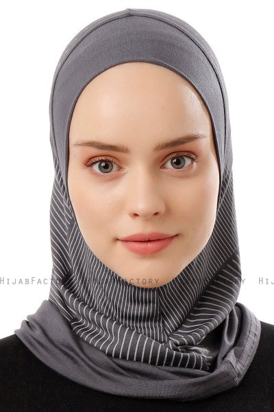 Wind Plain - Dunkelgrau One-Piece Al Amira Hijab