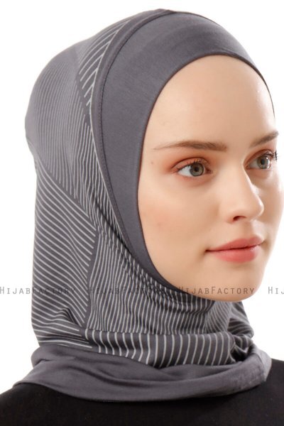 Wind Plain - Dunkelgrau One-Piece Al Amira Hijab