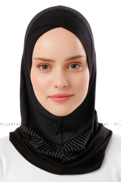 Wind Cross - Schwarz & Weiß One-Piece Al Amira Hijab
