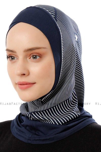 Wind Cross - Navy Blau One-Piece Al Amira Hijab