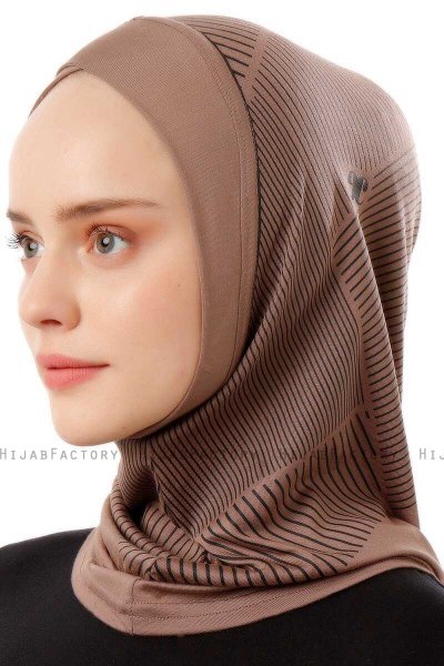 Wind Cross - Dunkeltaupe One-Piece Al Amira Hijab