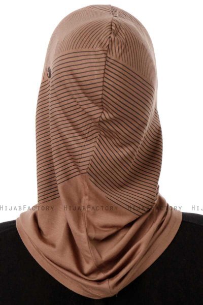 Wind Cross - Dunkeltaupe One-Piece Al Amira Hijab