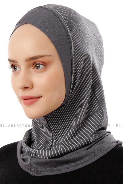 Wind Cross - Dunkelgrau One-Piece Al Amira Hijab