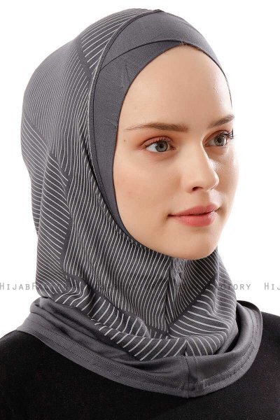 Wind Cross - Dunkelgrau One-Piece Al Amira Hijab