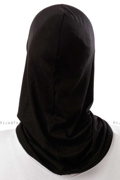 Logo Plain - Schwarz & Gold One-Piece Al Amira Hijab