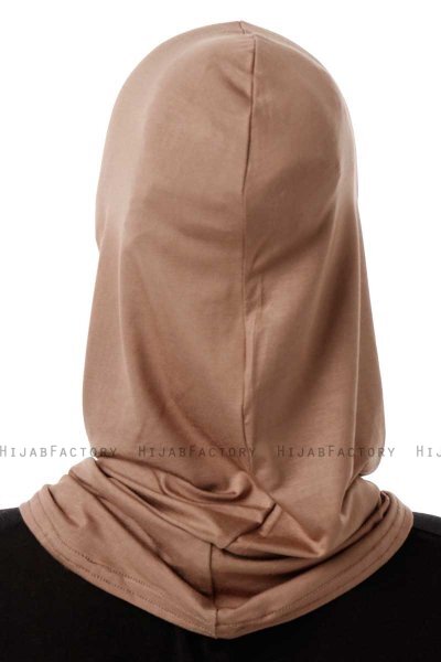 Logo Plain - Dunkeltaupe One-Piece Al Amira Hijab