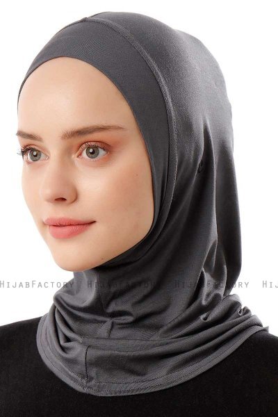 Logo Plain - Dunkelgrau One-Piece Al Amira Hijab