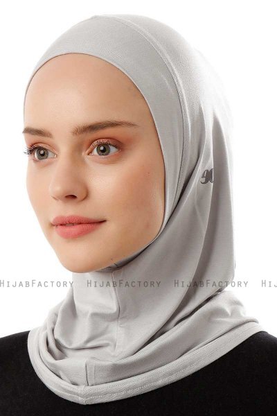 Logo Plain - Hellgrau One-Piece Al Amira Hijab
