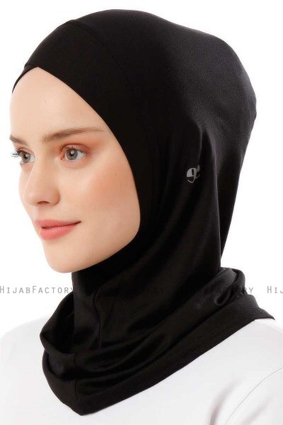 Logo Cross - Schwarz & Hellgrau One-Piece Al Amira Hijab