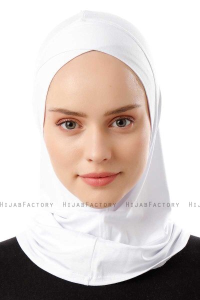 Logo Cross - Weiß One-Piece Al Amira Hijab