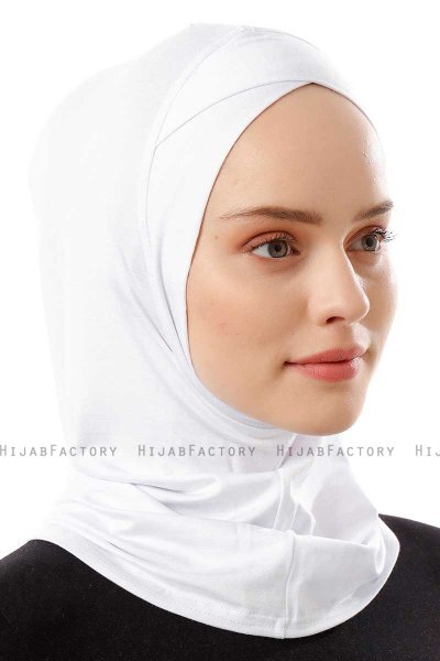 Logo Cross - Weiß One-Piece Al Amira Hijab