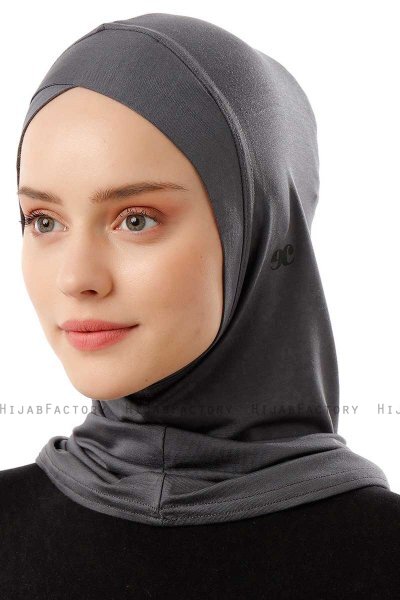Logo Cross - Dunkelgrau One-Piece Al Amira Hijab