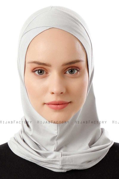 Logo Cross - Hellgrau One-Piece Al Amira Hijab