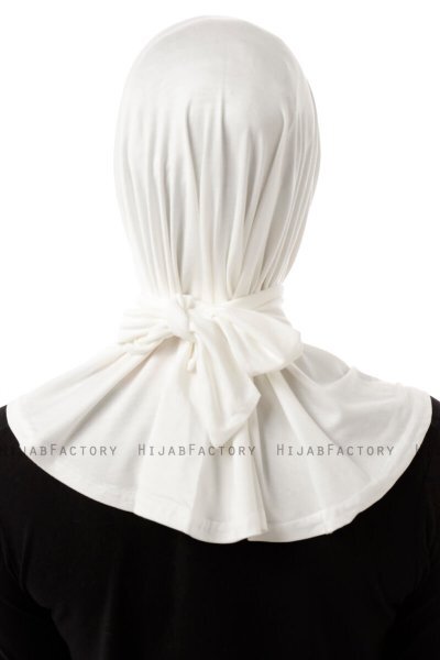 Sportif Plain - Creme Praktisch Viscose Hijab