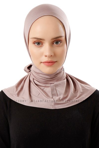 Sportif Plain - Steingrau Praktisch Viscose Hijab