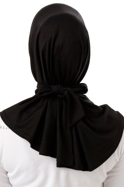 Sportif Cross - Schwarz & Gold Praktisch Viscose Hijab