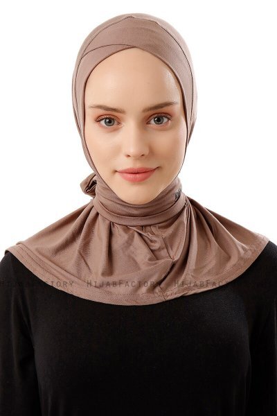 Sportif Cross - Dunkeltaupe Praktisch Viscose Hijab